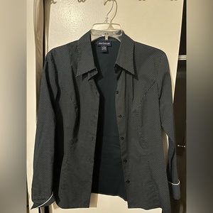Ann Taylor Polka Dot Button Down